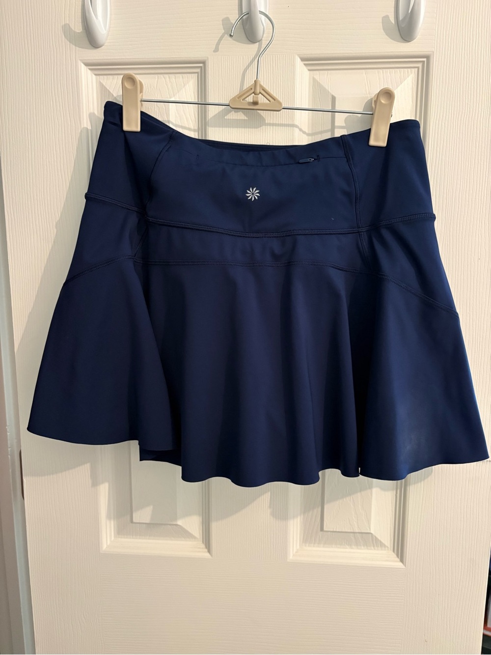 Athleta Navy Flared Athletic Skort with Built-In Brief